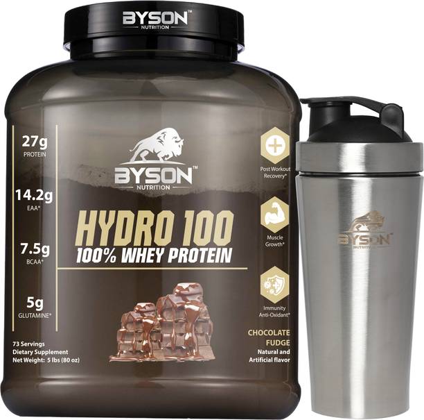 Byson Nutrition Hydro 100 - Hydrolyzed Whey Protein, 5lbs, Supplementary Powder, Adults Whey Protein