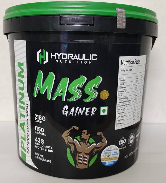 Hydraulic Nutrition Mass Gainer For Real MuscleGain With High Calories 1016(Belgian Chocolate 10Lbs) Weight Gainers/Mass Gainers