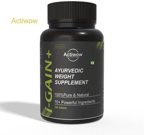 ACTIWOW i-Gain+ I Organic Mass Gainer I Boosts Muscle Strength & Weight Weight Gainers/Mass Gainers