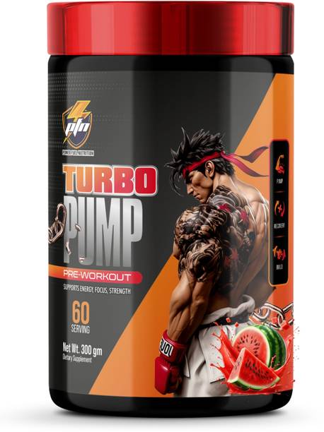 Power Fuel Nutrition Turbo Pump Preworkout | For Pump, Focus, Energy, Strength & Endurance | Pre Workout
