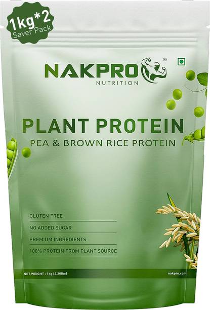 Nakpro Vegan Plant Protein Powder - 25.2g Protein (Brown Rice & Pea Protein Isolate) Plant-Based Protein