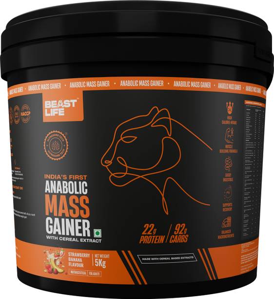 BeastLife High Protein Weight Gainer - No Maltodextrin | Cereal Based Extract Weight Gainers/Mass Gainers