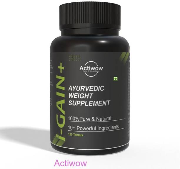 ACTIWOW i-Gain+ I Organic Mass Builder I Helps Build Lean Muscle & Weight Gain Weight Gainers/Mass Gainers