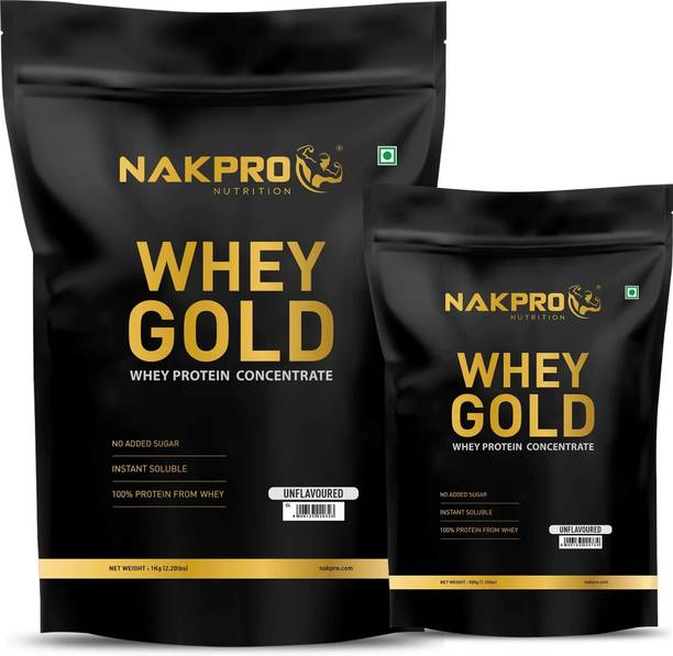 Nakpro Gold Whey Protein Concentrate Supplement Powder with Vitamins & Minerals Whey Protein