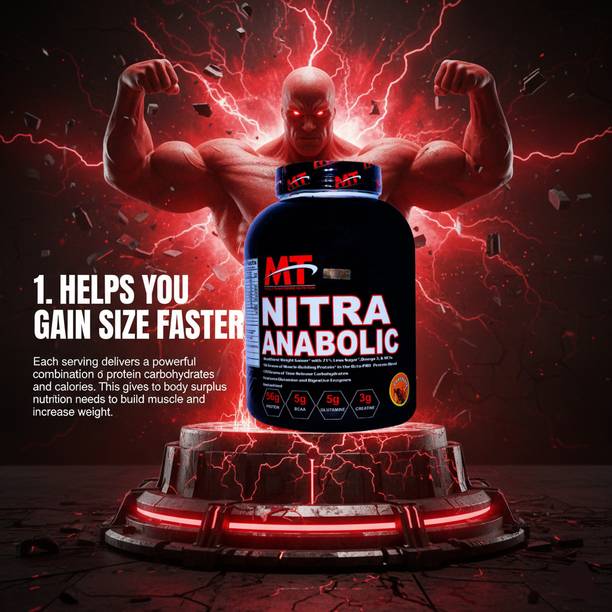 BODYHOLIC NUTRITION MT NITRA ANABOLIC MASS GAIN (2.75KG/6LBS) Weight Gainers/Mass Gainers