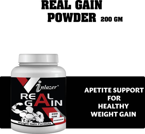 inlazer Real Gain Weight Gain Powder/ Protein Supplement Powder With High Calories Weight Gainers/Mass Gainers