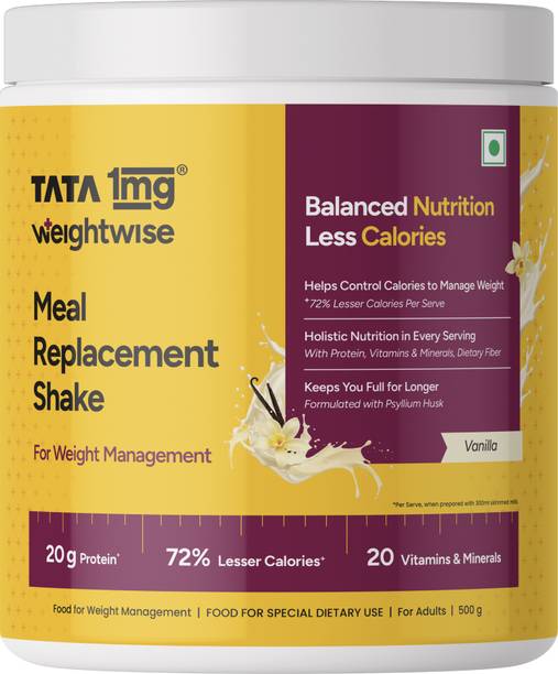 TATA 1mg Meal Replacement Shake|20g Protein, 20 Vitamins| for Weight Management Protein Shake