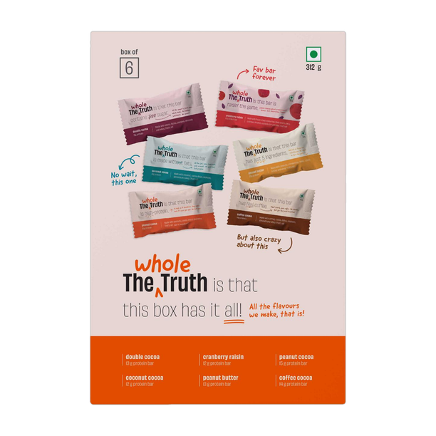 The Whole Truth All-in-One | Pack of 6 Nutrition Bars