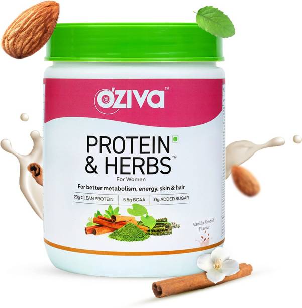 OZiva Protein & Herbs for Women |Manage Weight & Metabolism| Reduce Body Fat |No Sugar Whey Protein
