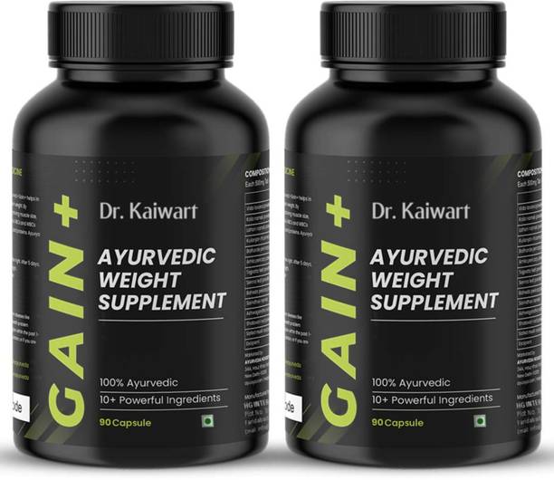 Dr. Kaiwart New and Improved Formula Weight Gain+ Muscle Mass Gainer I 100% Ayurvedic Weight Gainers/Mass Gainers