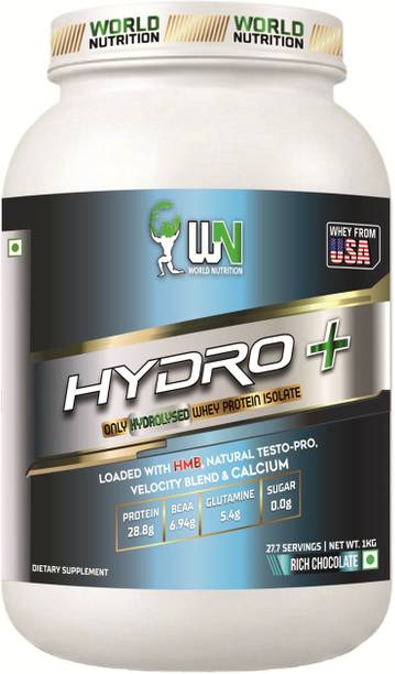 WN WORLD NUTRITION Hydro+ Advanced Hydrolysed Bioavailability Isolate Protein Whey Protein