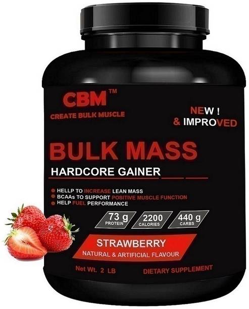 CBM Bulk Mass Hard Core Gainer Strawberry Weight Gainers/Mass Gainers