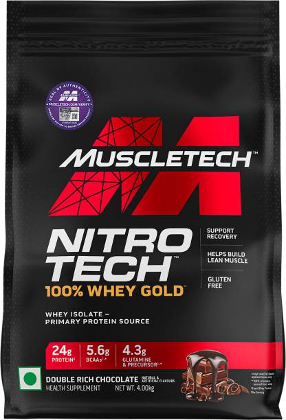 Muscletech Nitrotech 100% Whey Gold Whey Isolate Primary Protein Source Support & Recovery Whey Protein