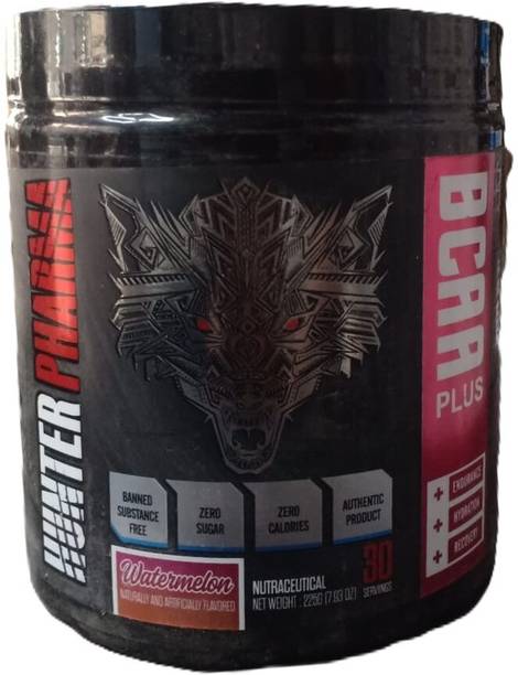 HUNTER PHARMA BCAA Plus With Zero Sugar Added For Fast Muscle Recovery BCAA