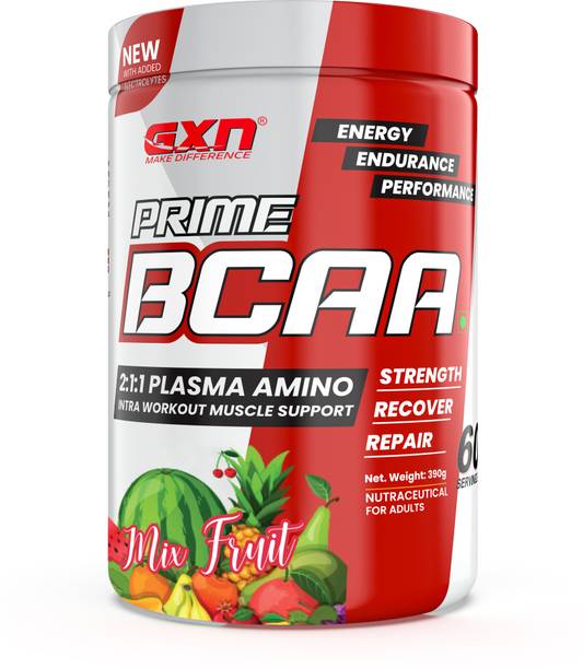 GREENEX NUTRITION Prime BCAA 2:1:1 Plasma Amino Intra Workout Muscle Support For Energy &Endurance BCAA