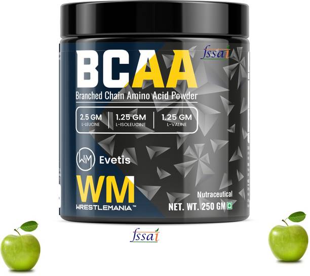 EVETIS NUTRITION BCAA [25 Servings] -100% Micronized Vegan Muscle Recovery & Endurance BCAA