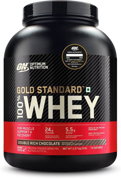 Optimum Nutrition (ON) Gold Standard 100% Whey Protein Powder - Primary Source Isolate Whey Protein