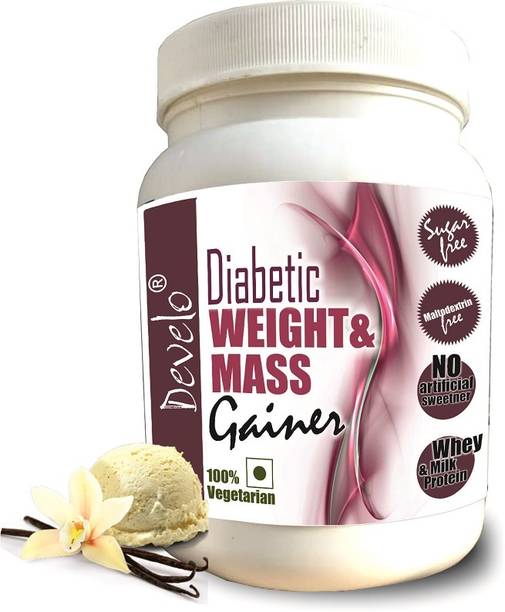 DEVELO Diabetic Protein Sugar Free Powder for Diabetes Care Weight Gainers/Mass Gainers