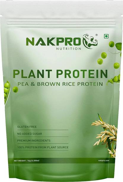 Nakpro Vegan Plant Protein Powder | Pea Protein and Brown Rice Protein - 30 Servings Plant-Based Protein
