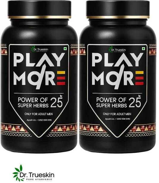 Dr.trueskin Play more powder with Ginseng and Ashwagandha Plant-Based Protein