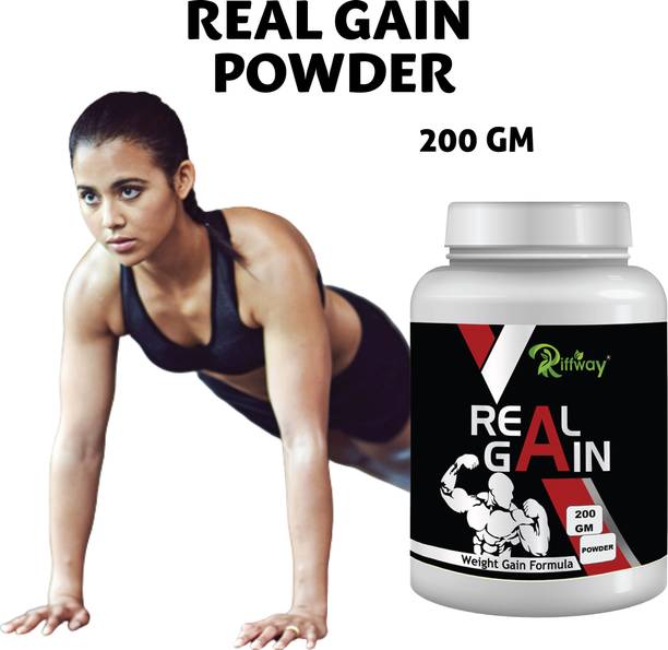 Riffway Real Gain Weight Gain Powder, Protein Supplement, Healthy Weight Gainers Weight Gainers/Mass Gainers