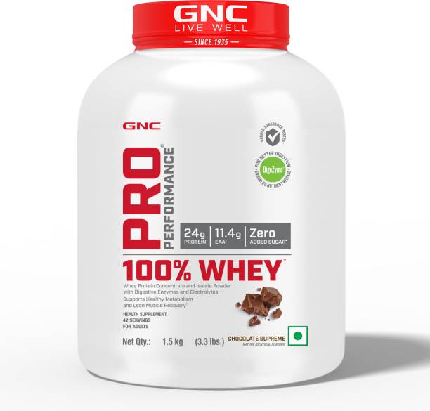 GNC Pro Performance 100% Whey Protein (Chocolate Supreme, 1.5kg) Whey Protein
