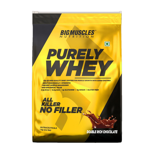 BIGMUSCLES NUTRITION Purely | Isolate Matrix 25g Protein, 12.2g EAA, 4g Glutamine, 0g Sugar Whey Protein