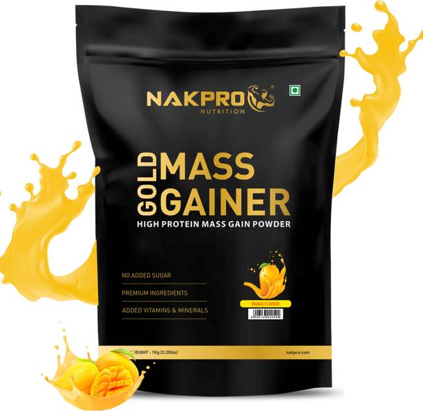 Nakpro Mass Gainer Protein Powder Supplement with Creatine and Vitamin & Minerals Weight Gainers/Mass Gainers