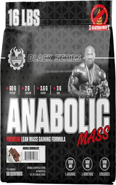 dexter jackson DJSS BLACK SERIES ANABOLIC GAINER 16 LBS COOKIES & CREAM Weight Gainers/Mass Gainers