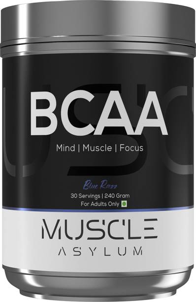 Muscle Asylum BCAA Fast Recovery | Muscle Build up | Intra Workout Drink | 30 Servings BCAA