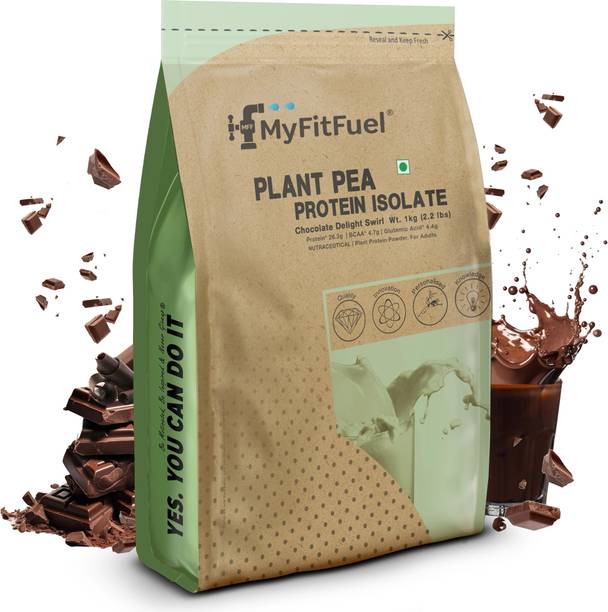 MyFitFuel MFF Plant Pea Protein 1 Kg (2.2 lbs) Chocolate Delight Swirl Plant-Based Protein