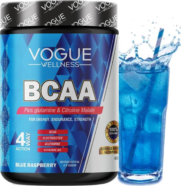 vogue Wellness Advanced BCAA Supplement Powder for Muscle Recovery & Endurance Pre Workout