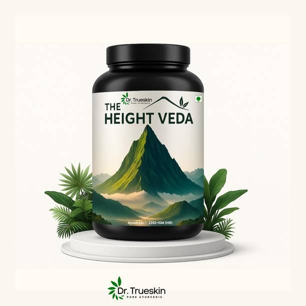 Dr.trueskin Height Veda Powder With Ashwagandha & Shatavari (2180) Plant-Based Protein