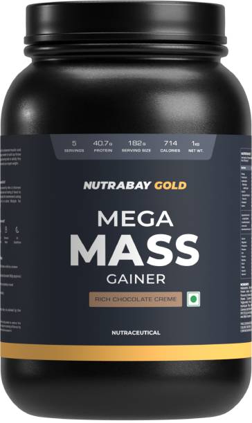 Nutrabay Gold Mega Mass Weight Gainer Weight Gainers/Mass Gainers