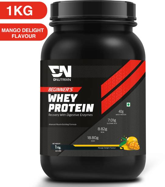 DNUTRIXN Beginner's High Whey Protein with Digestive Enzyme, Multivitamin Whey Protein