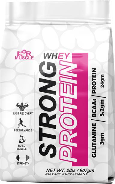 Mormuscle Strong Whey Protein with 24gm Protein and 5.2gm BCAA Whey Protein