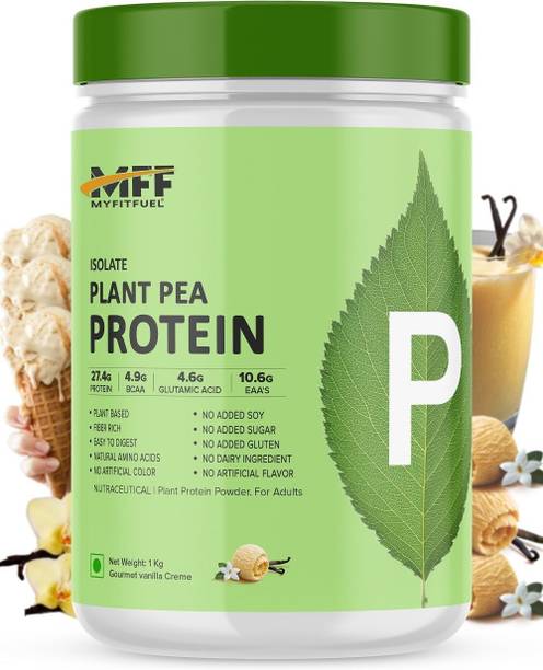 MyFitFuel Plant Pea Protein Isolate, 1kg, Gourmet Vanilla Creme Plant-Based Protein