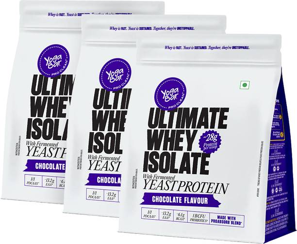 Yogabar Ultimate Whey Protein Powder|Whey Isolate + Yeast Protein|28g Complete Protein Whey Protein