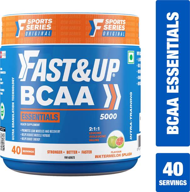 FAST&UP BCAA Supplement- Pre/Post & Intra Workout Supplement For Muscle Recovery BCAA