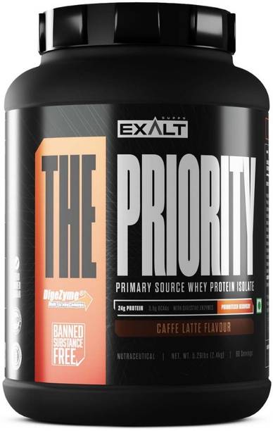 EXALT SUPPS The Priority Whey Protein Isolate 24g Protein 150mg Digezyme Zero Added Sugar Whey Protein