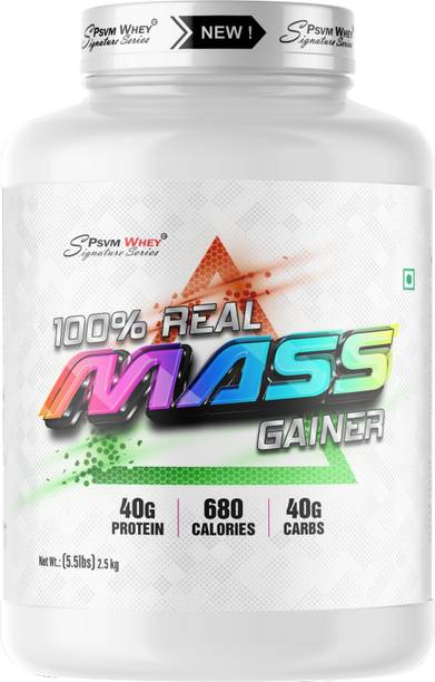 psvm whey Real Mass Gainer 2.5 kgs (5.5LBS)Pack of High Protein High Carbs| Added Vitamins Weight Gainers/Mass Gainers