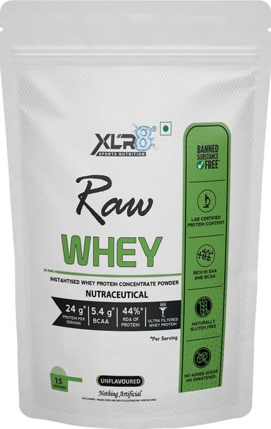 XLR8 Raw Whey Protein Powder Instantised Whey Protein Concentrate 80% Whey Protein