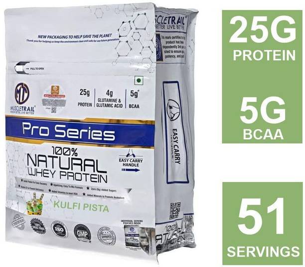 Muscle Trail Pro Series |51 servings |Primary Source Isolate |5g BCAA, 25g 100% Natural Whey Protein