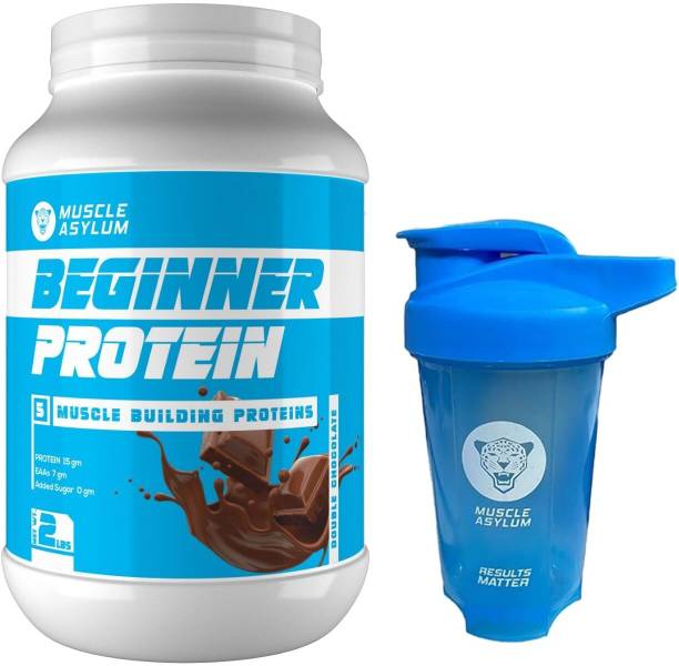 Muscle Asylum Beginner Protein- 15g Protein For Muscle Building 22 Servings Protein Blends