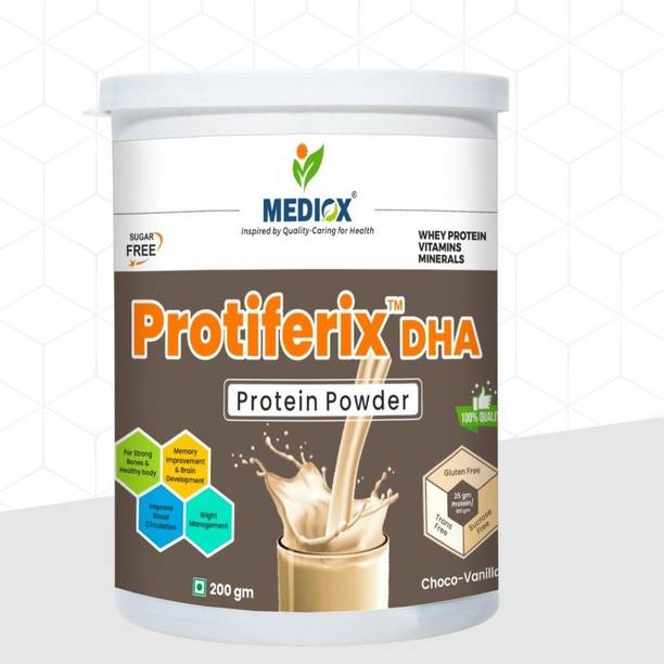 MEDIOX Protiferix DHA Protein Powder With DHA Vitamins Minerals For Muscle Recovery Whey Protein