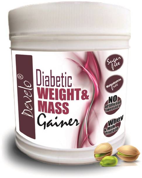 DEVELO Weight & Mass Gainer for Diabetics, Sugar Free Supplement for Diabetes Care Weight Gainers/Mass Gainers