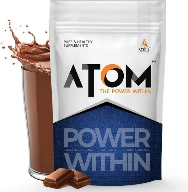 AS-IT-IS Nutrition ATOM PWR Whey Protein, 24g Protein, 1 kg - Double Rich Chocolate