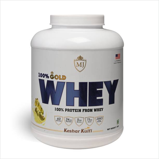 MJ NUTRITION 100% Gold Whey Protein, 24g Protein Per Serving with EAA and BCAA Whey Protein