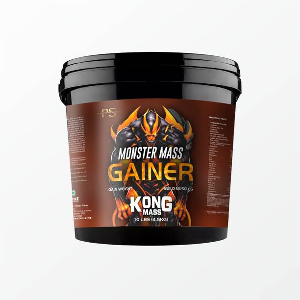 PERFORMER SERIES Monster Mass Gainer Kong Mass for Build Muscles high calories 1020 4.5kg Straw Weight Gainers/Mass Gainers