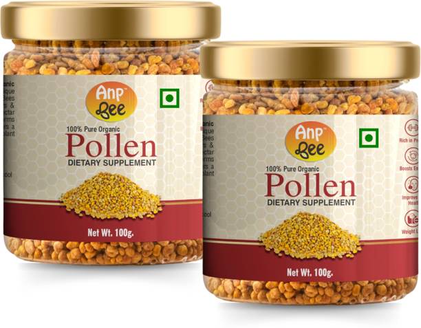 ANP BEE Pure Organic Bee Pollen Granules 100g I Organic Certified I Dietary Supplement Plant-Based Protein